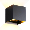 Buy Outdoor Wall Lamp 12W LED Double Sided Lighting - Aluminum Black 60529 - in the UK