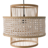 Buy Boho Bali Pendant Lamp, Bamboo and Rattan - Sar Natural 60488 - in the UK