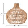 Buy Rattan Pendant Lamp, Boho Bali Style - Wayna Natural 60487 in the United Kingdom