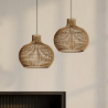 Buy Rattan Pendant Lamp, Boho Bali Style - Wayna Natural 60487 in the United Kingdom