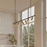 Buy Rail Ceiling Lamp - 7 Adjustable Gold Spotlights - 140CM - Lark Gold 60517 - prices