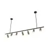 Buy Rail Ceiling Lamp - 7 Adjustable Gold Spotlights - 140CM - Lark Gold 60517 in the United Kingdom