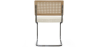 Buy Dining Chair Natural Rattan Lattice Back Boucle Design - Jya White 60537 - prices