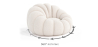 Buy Upholstered Armchair with Ottoman - White Boucle - Calera White 60542 - prices