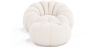 Buy Upholstered Armchair with Ottoman - White Boucle - Calera White 60542 in the United Kingdom