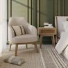 Buy Upholstered Dining Chair - White Boucle - Yenva White 60543 in the United Kingdom