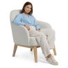 Buy Upholstered Dining Chair - White Boucle - Yenva White 60543 at MyFaktory