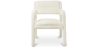 Buy Upholstered Dining Chair - White Boucle - Larsa White 60544 in the United Kingdom