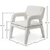 Buy Upholstered Dining Chair - White Boucle - Larsa White 60544 - prices