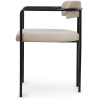 Buy Upholstered Dining Chair - Velvet - Yara Taupe 60545 in the United Kingdom
