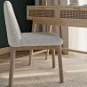 Buy Upholstered Dining Chair - White Boucle - Leira White 60550 - in the UK