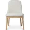 Buy Upholstered Dining Chair - White Boucle - Leira White 60550 - in the UK