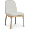 Buy Upholstered Dining Chair - White Boucle - Leira White 60550 in the United Kingdom