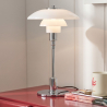 Buy PL 3/2 Desk Lamp - Steel/Opal Glass Steel 15226 in the United Kingdom