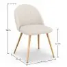 Buy Pack Hairpin Dining Table 150x90 & 6 Bouclé Upholstered Chairs - Bennett White 60565 in the United Kingdom