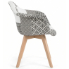 Buy Premium Design Amir chair White And Black - Patchwork  White / Black 60604 home delivery