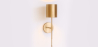 Buy Lamp Wall Light - LED Gold Metal - Fiya Gold 60521 home delivery