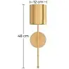 Buy Lamp Wall Light - LED Gold Metal - Fiya Gold 60521 - in the UK