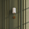 Buy Lamp Wall Light - Gold with Fabric Shade - Sawe Gold 60524 - prices