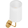 Buy Lamp Wall Light - Gold with Fabric Shade - Sawe Gold 60524 - prices