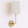 Buy Lamp Wall Light - Gold with Fabric Shade - Sawe Gold 60524 at MyFaktory