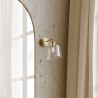 Buy Lamp Wall Light - Golden Metal and Crystal - Senda Transparent 60526 - prices