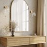 Buy Lamp Wall Light - Golden Metal and Crystal - Senda Transparent 60526 in the United Kingdom