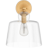 Buy Lamp Wall Light - Golden Metal and Crystal - Senda Transparent 60526 with a guarantee