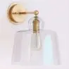 Buy Lamp Wall Light - Golden Metal and Crystal - Senda Transparent 60526 at MyFaktory