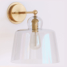 Buy Lamp Wall Light - Golden Metal and Crystal - Senda Transparent 60526 at MyFaktory