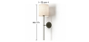 Buy Lamp Wall Light - Black with Fabric Shade - Norman Black 60525 at MyFaktory