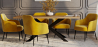Buy Rectangular Dining Table - Industrial - Wood and Metal - Alise Natural wood 60608 at MyFaktory