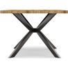 Buy Rectangular Dining Table - Industrial - Wood and Metal - Alise Natural wood 60608 with a guarantee