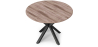 Buy Round Dining Table - Industrial - Wood and Metal - Alise Natural wood 60609 in the United Kingdom
