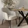 Buy Round Dining Table - Industrial - Wood and Metal - Alise Natural wood 60609 - prices