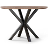 Buy Round Dining Table - Industrial - Wood and Metal - Alise Natural wood 60609 home delivery