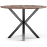 Buy Round Dining Table - Industrial - Wood and Metal - Alise Natural wood 60609 with a guarantee