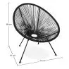 Buy Pack Acapulco Chair x2 - Black Legs - New edition Black 60611 in the United Kingdom