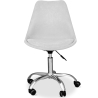 Buy Upholstered Desk Chair with Wheels - Tulipe Light grey 60613 - in the UK