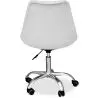 Buy Upholstered Desk Chair with Wheels - Tulipe Light grey 60613 - in the UK