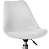 Buy Upholstered Desk Chair with Wheels - Tulipe Light grey 60613 with a guarantee