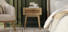 Buy Bedside Table with Drawer - Boho Bali Wood - Hanay Natural 60605 at MyFaktory
