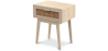 Buy Bedside Table with Drawer - Boho Bali Wood - Hanay Natural 60605 in the United Kingdom