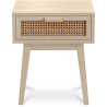 Buy Bedside Table with Drawer - Boho Bali Wood - Hanay Natural 60605 - in the UK