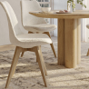 Buy Upholstered Dining Chair - White Boucle - Tulipe White 60614 - prices