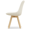 Buy Upholstered Dining Chair - White Boucle - Tulipe White 60614 in the United Kingdom