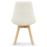 Buy Upholstered Dining Chair - White Boucle - Tulipe White 60614 home delivery