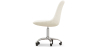 Buy Desk Chair with Wheels - White Boucle - Tulipe White 60615 with a guarantee