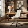 Buy Desk Chair with Wheels - White Boucle - Tulipe White 60615 - prices
