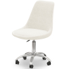 Buy Desk Chair with Wheels - White Boucle - Tulipe White 60615 - in the UK